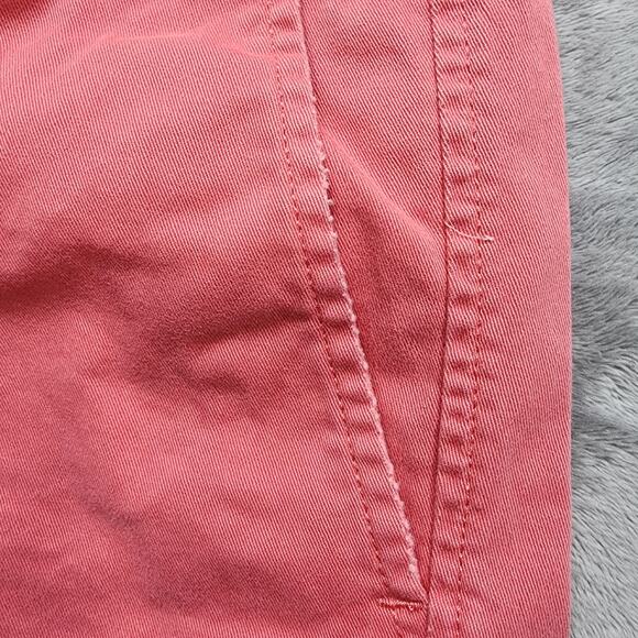 Banana Republic Shorts Womens 6 Pink Sun Blaze We Roll Up Chino Cuffed Preppy - Picture 3 of 14